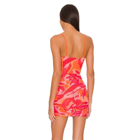 Revolve Superdown Dayana Corset Mini Dress in Red Multi - Picture 3 of 4